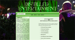 Desktop Screenshot of distilledentertainment.com